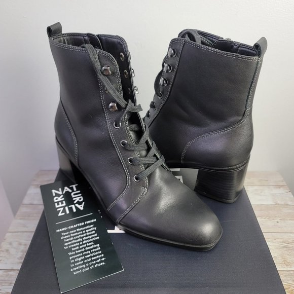 Naturalizer Black Block Heel Sevilla Bootie - Picture 1 of 9